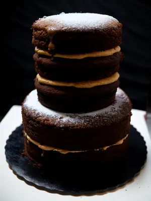 Indulgent Chocolate Stack with Nut and Bolt Fastener