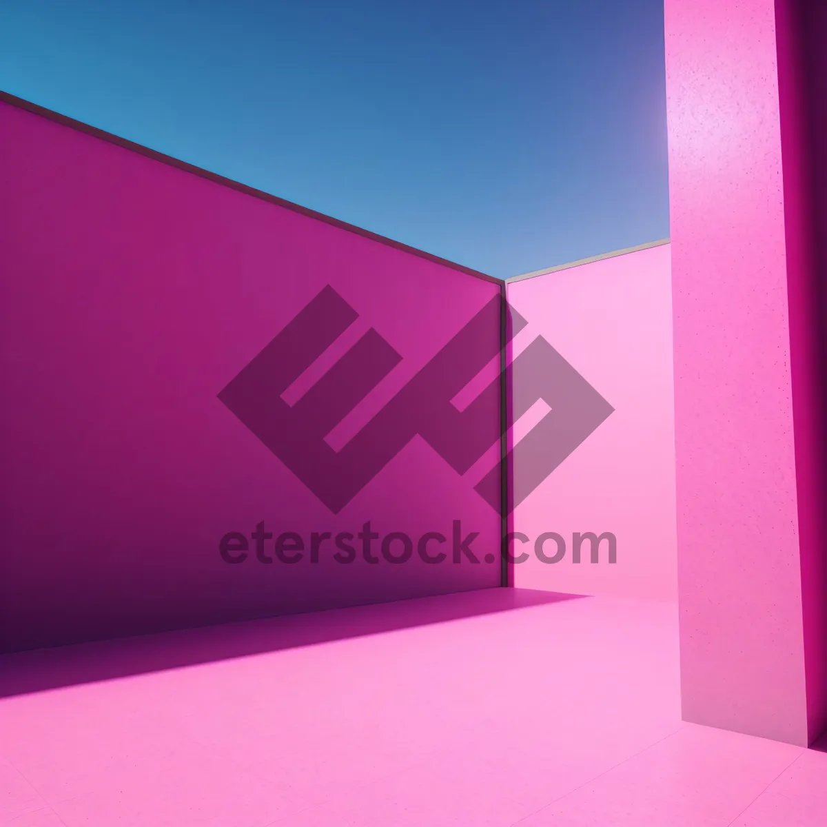 Picture of Modern Graphic Boutique Hall with 3D Light Art