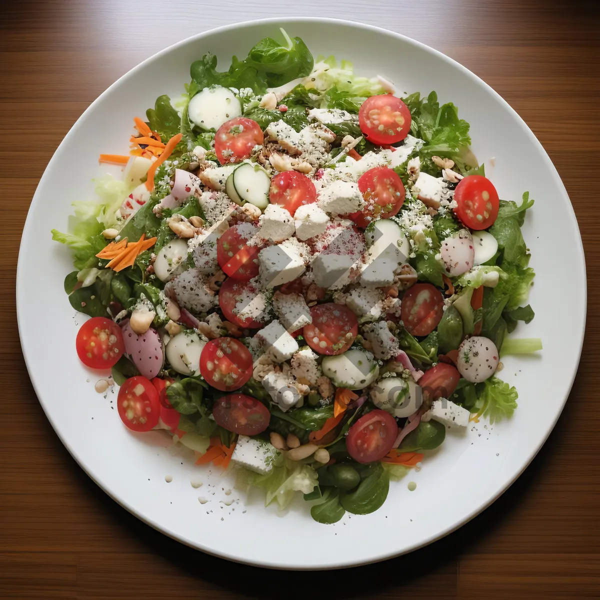 Picture of Fresh and Healthy Garden Vegetable Plate