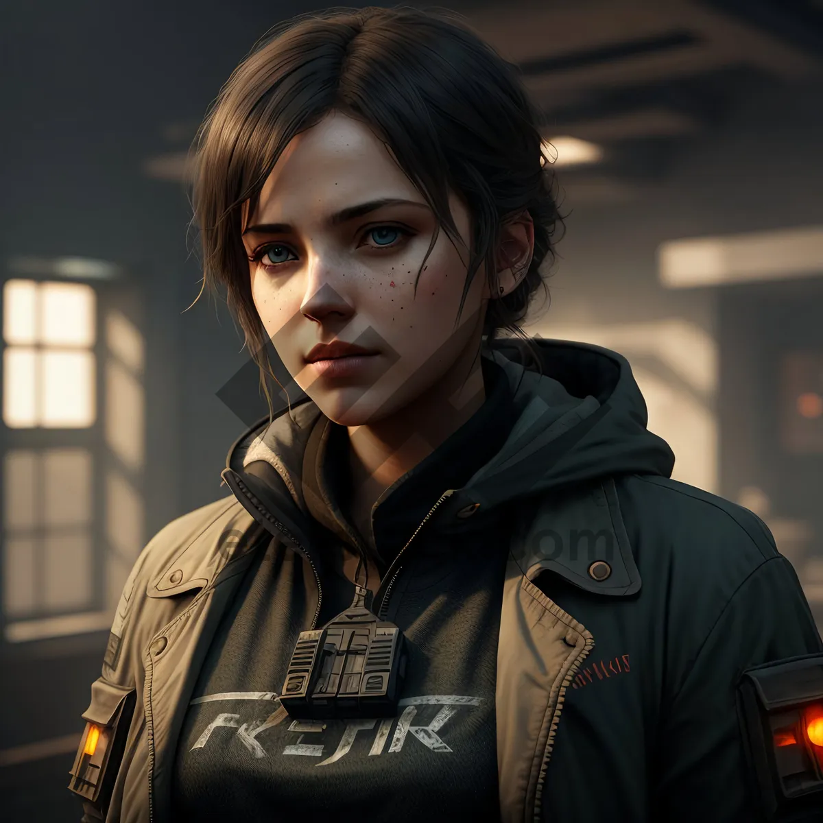 Picture of Confident Smiling Businesswoman in Professional Office