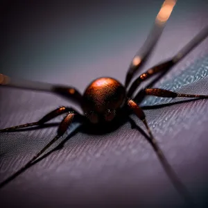 Close-up of Black Widow Spider, a Fascinating Arachnid