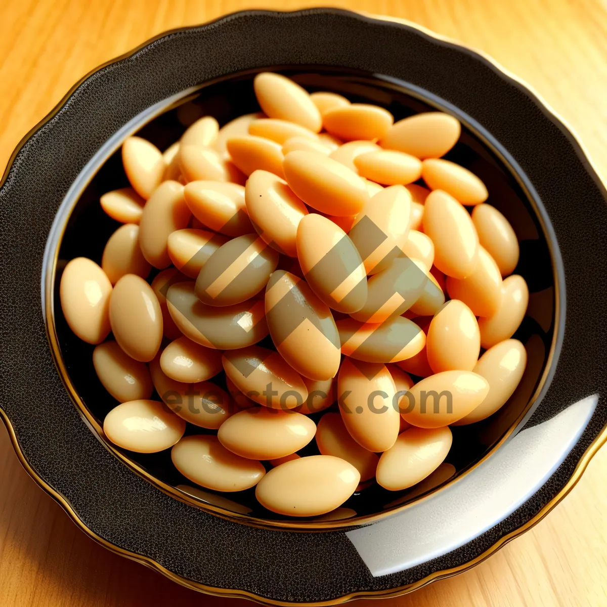 Picture of Delicious and Nutritious Bean Delight: Closeup of Healthy Legumes