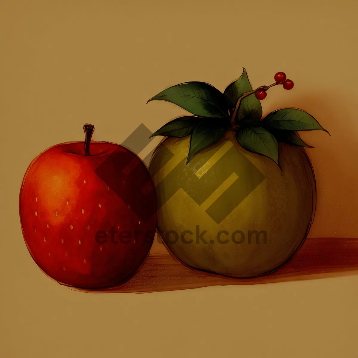 Picture of Golden Delicious Apple: Fresh and Healthy Eat