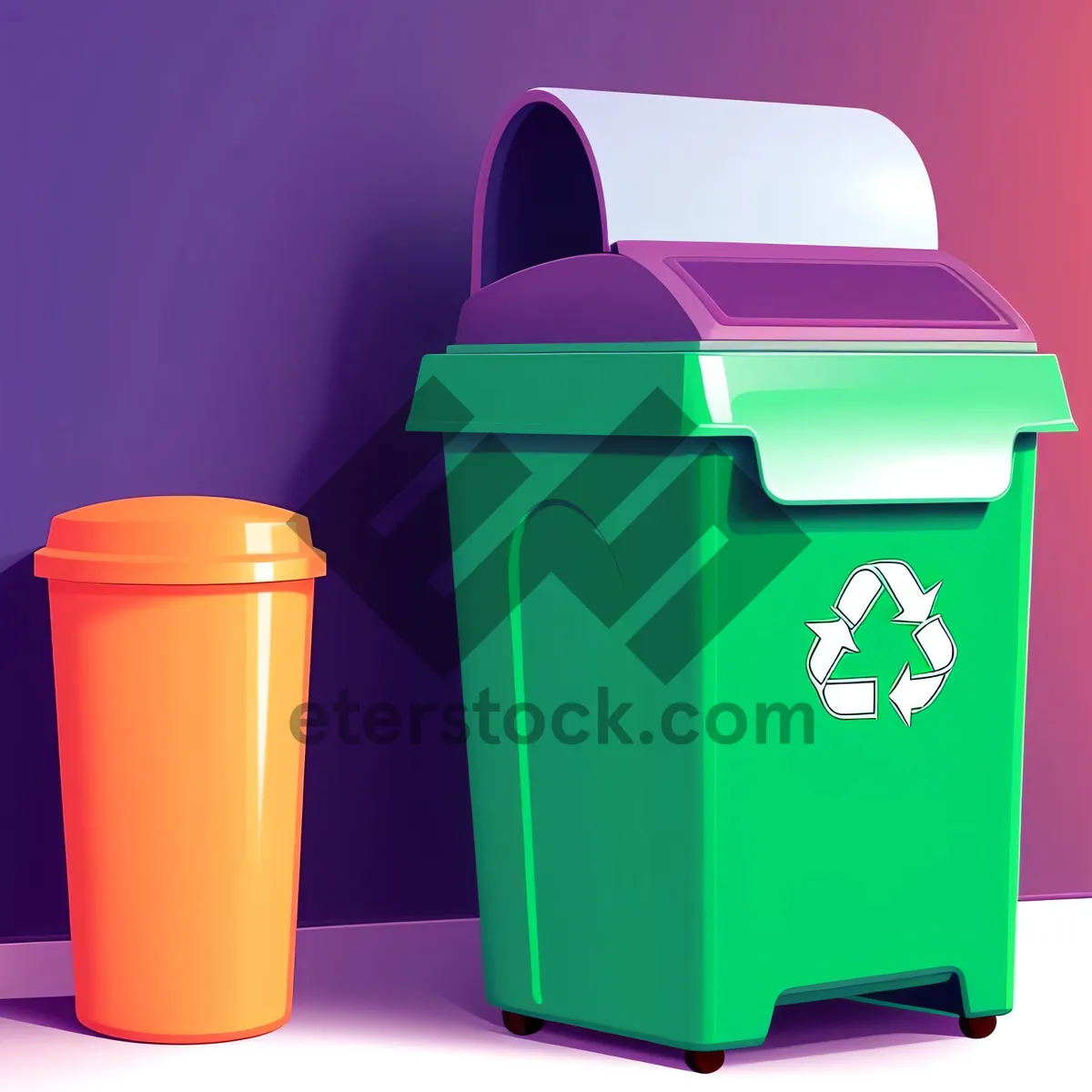 Picture of 3D Plastic Garbage Bin