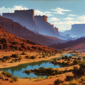 Majestic Southwest Canyon: Epic Valley Landscape Adventure