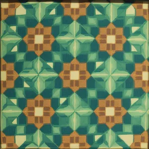 Vintage floral geometric seamless pattern wallpaper tile.