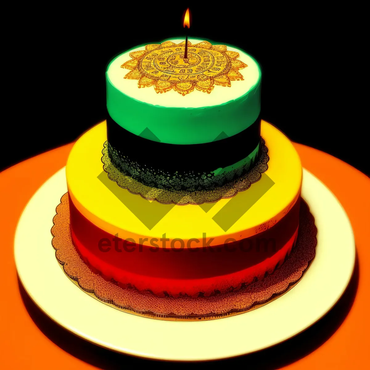 Picture of Special Confectionery Cake with Candle