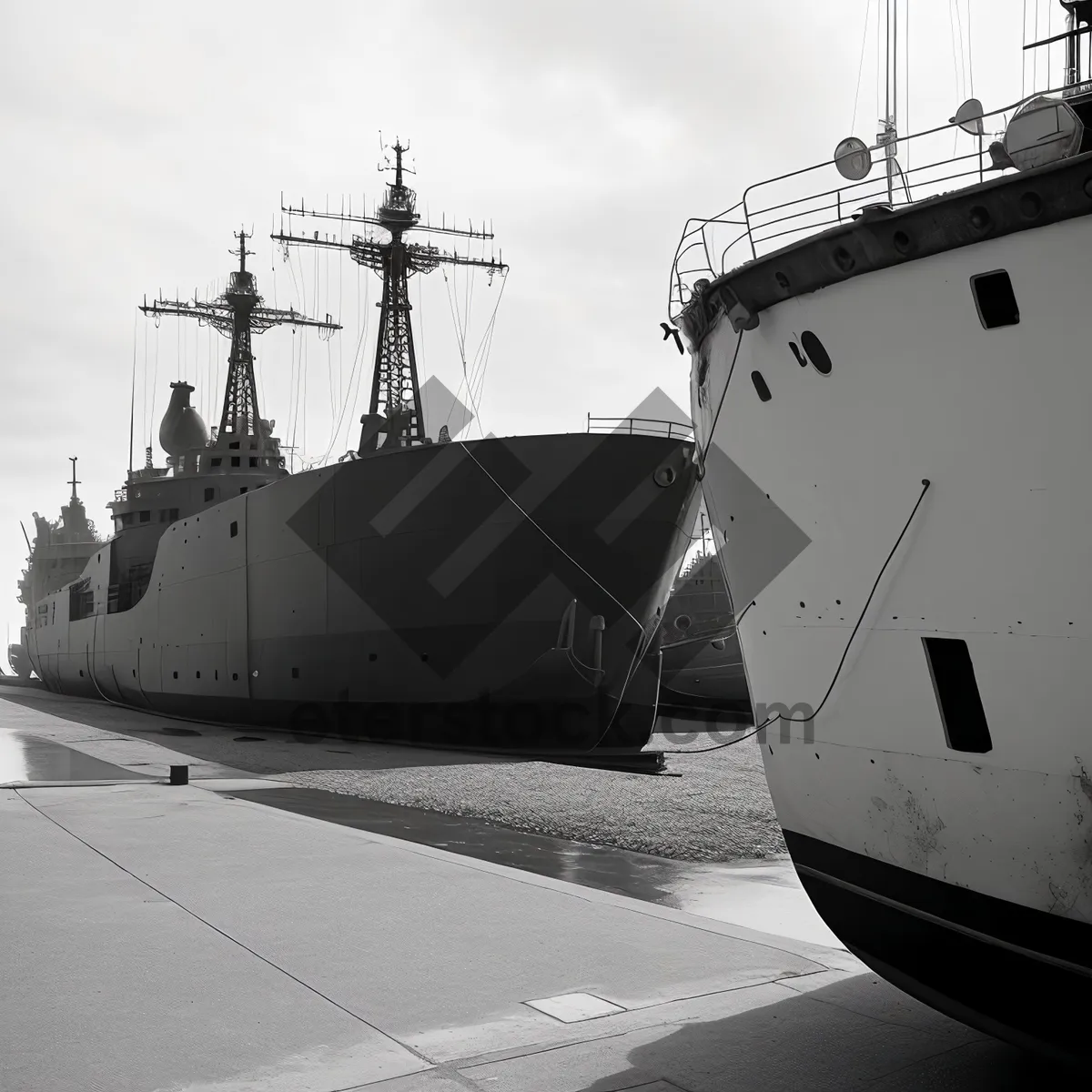 Picture of Harbor Craft: Seafaring Vessel at Port