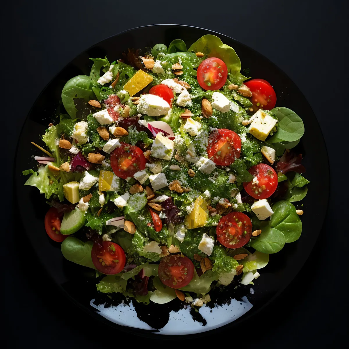 Picture of Fresh salad with vegetables and berries