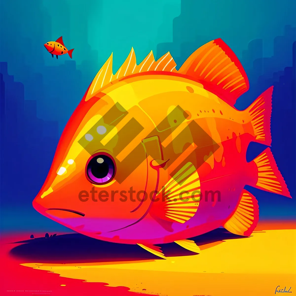 Picture of Night Sea Celestial Art Design Cartoon Planet