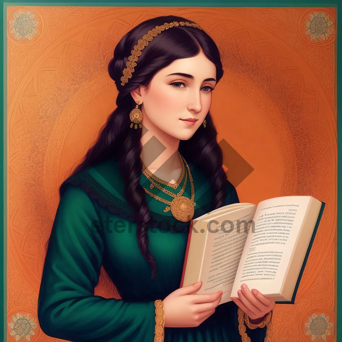 Picture of Successful businesswoman working on laptop in office