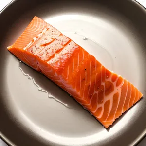 Delicious Gourmet Salmon Dinner on Plate