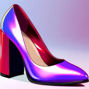 Elegant Digital Shoe: Stylish Motion Graphic Art