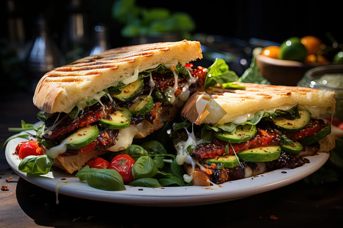 Picture of Delicious Vegetable Salad with Fresh Ingredients