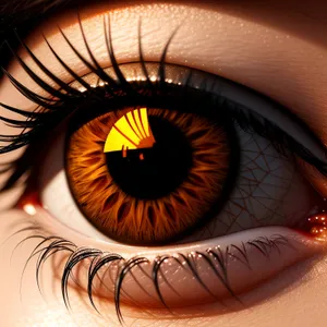 Eye-catching Eyebrow Design Close-up: Visionary Eye Pattern