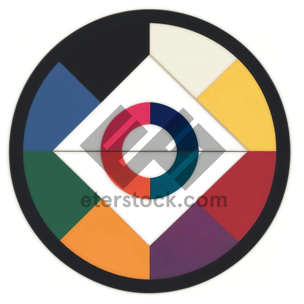 Picture of Glossy Round Button Icon for Web Design