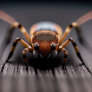 Black Predator: Creepy Beetle with Scary Antenna