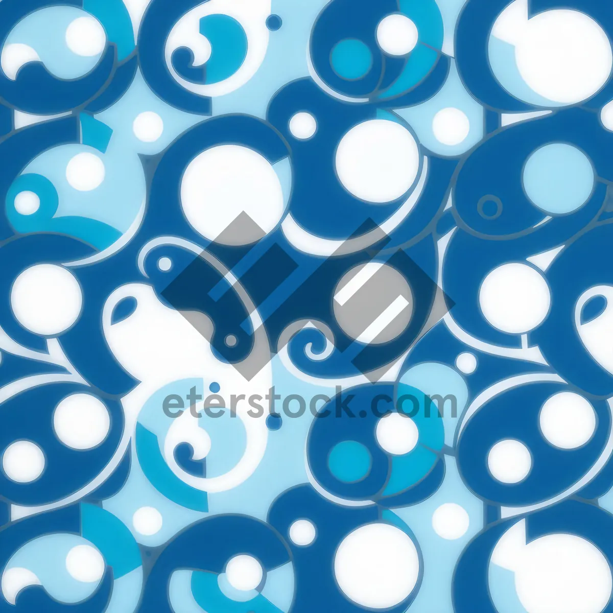 Picture of Circular Design Burst with Playful Bubble Elements