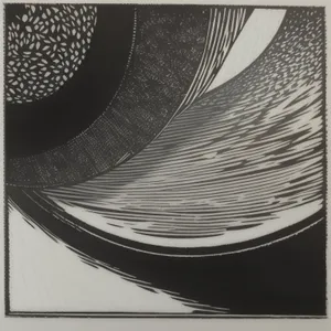 Digital Phonograph Record Design: Textured Pattern Graphic