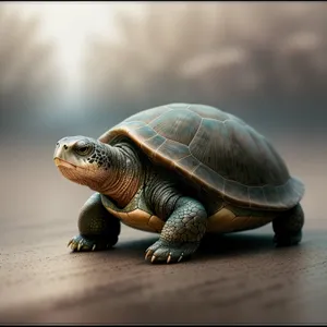 Terrapin Turtle Shell: Slow-moving Reptile in Wildlife