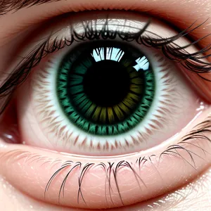 Vibrant Iris: Intense Eye Color and Light