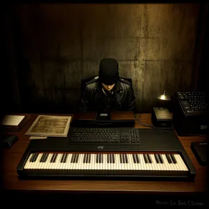 Electric Synth Keyboard: Music and Technology in Black