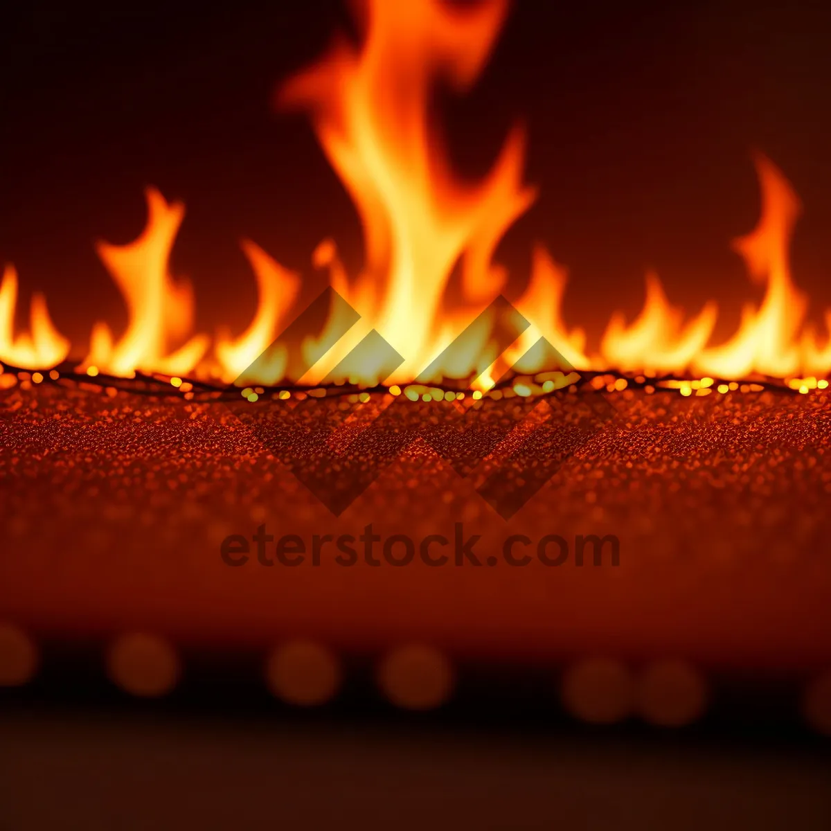 Picture of Fiery Flame Flicker: Intense Heat and Burning Brilliance.