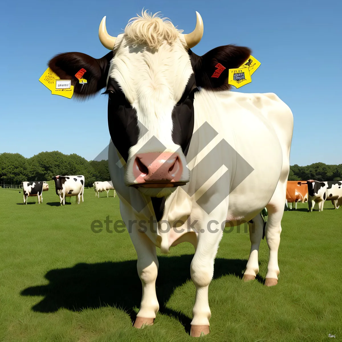 Picture of Scenic Countryside Field with Grazing Cows