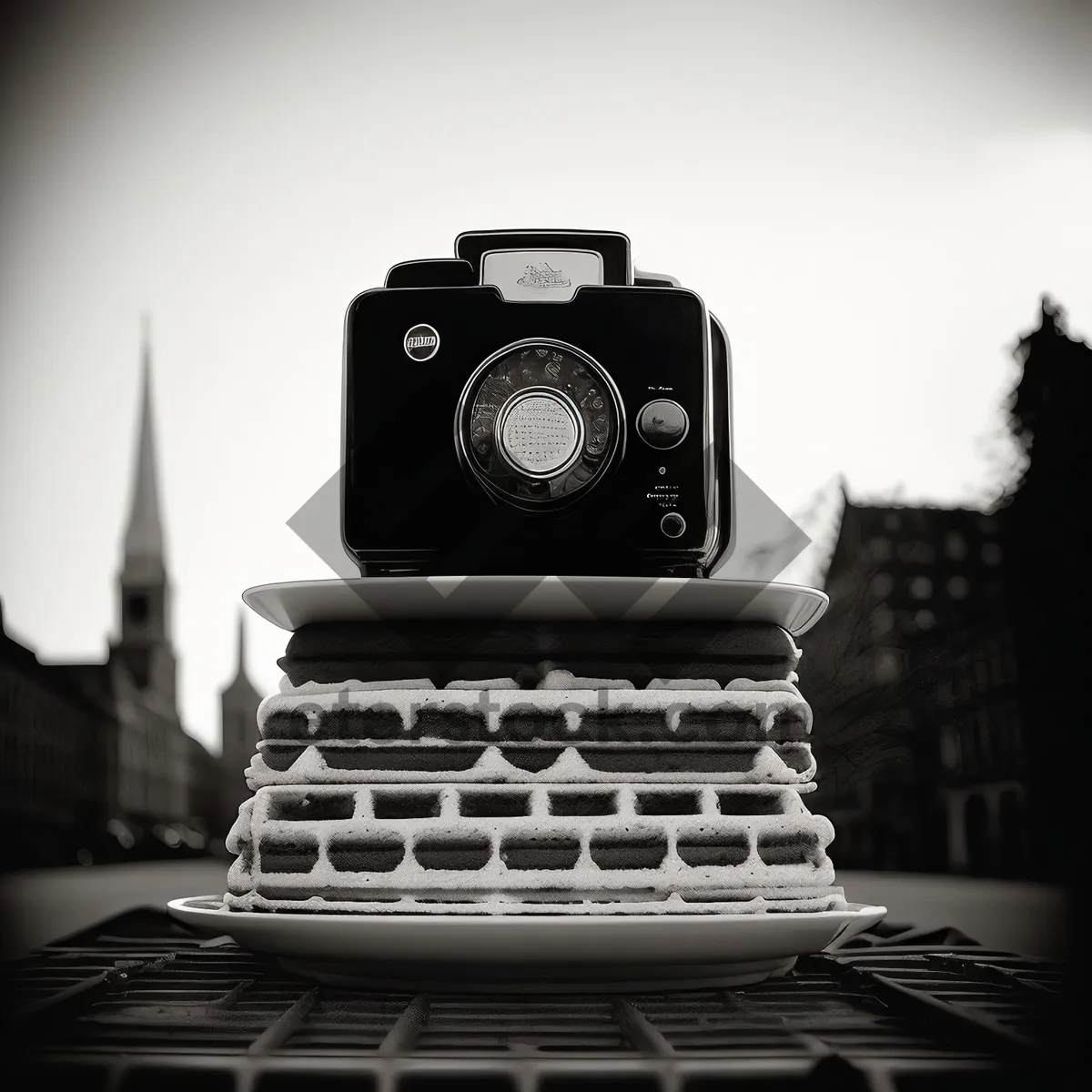 Picture of Vintage Camera in Black with Retro Charm