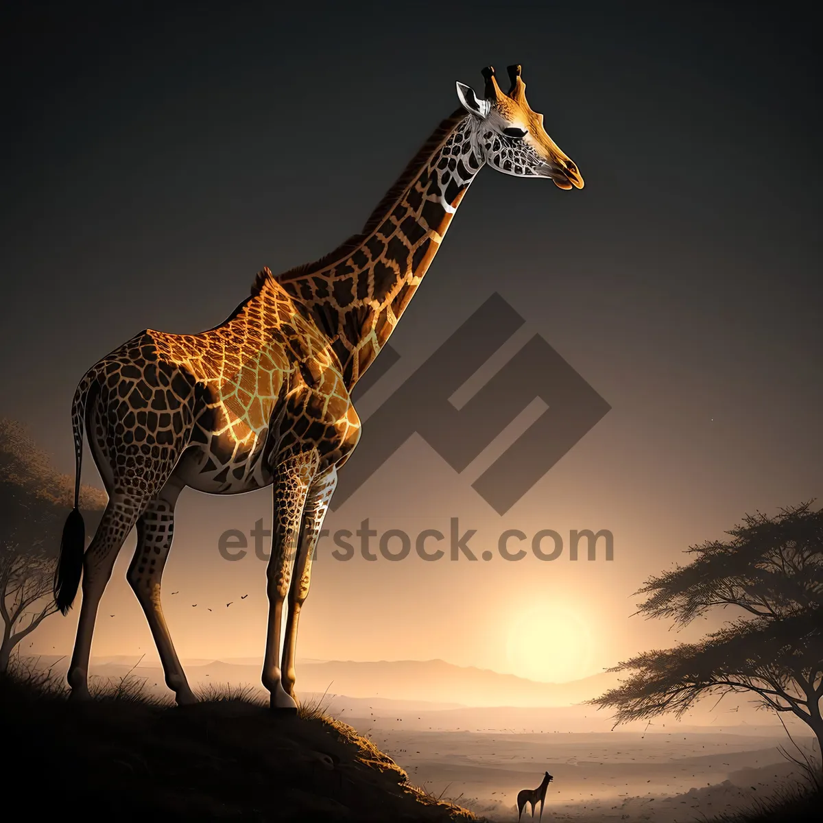 Picture of Graceful Giraffe in the Wild