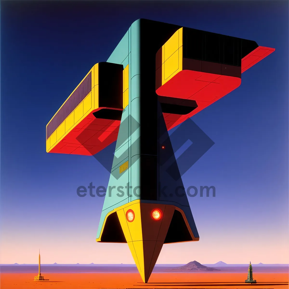 Picture of 3D Arrow Sign Symbol