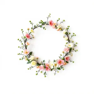 Floral silhouette graphic design element for holiday card