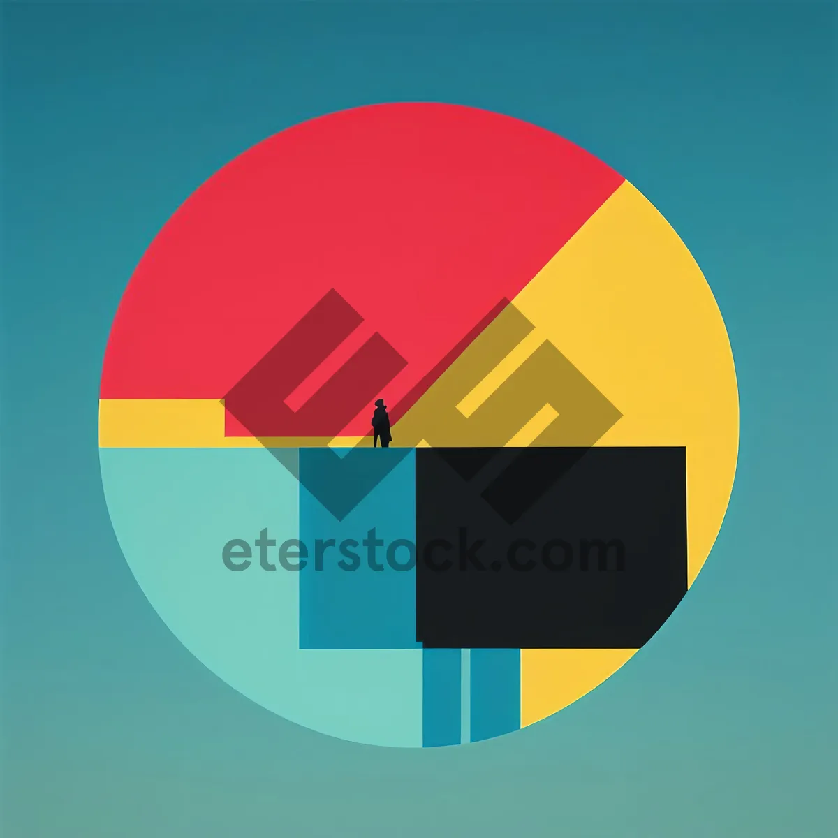 Picture of Symbolic Round Button Map: A dynamic representation of a web icon featuring a round map symbol.