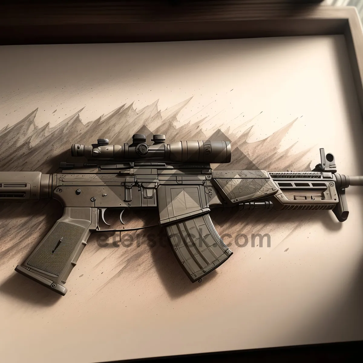 Picture of Advanced Automatic Rifle: Efficiently Designed Weaponry