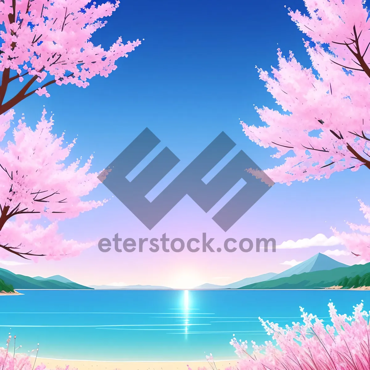 Picture of Seasonal Pink Snowy Winter Holiday Wallpaper