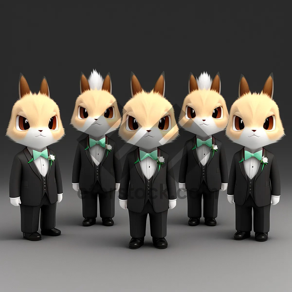 Picture of Cute Cartoon Child with Mask Art