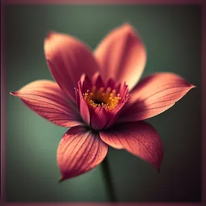 Blooming Pink Lily Petals in Garden