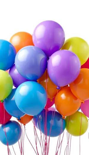 Colorful Balloon Party Decorations for Birthday Celebration