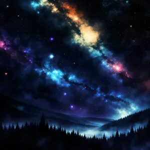 Starry Night Sky Galaxy Wallpaper Texture.undefined