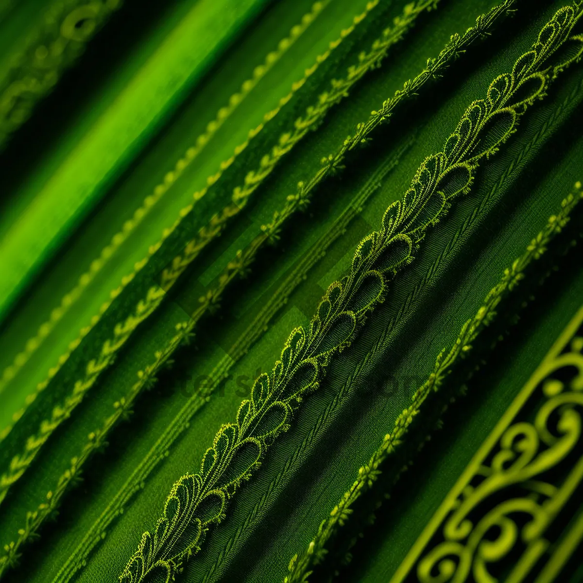 Picture of Bright Textured Agave Leaf with Dew: Desert Plant Design