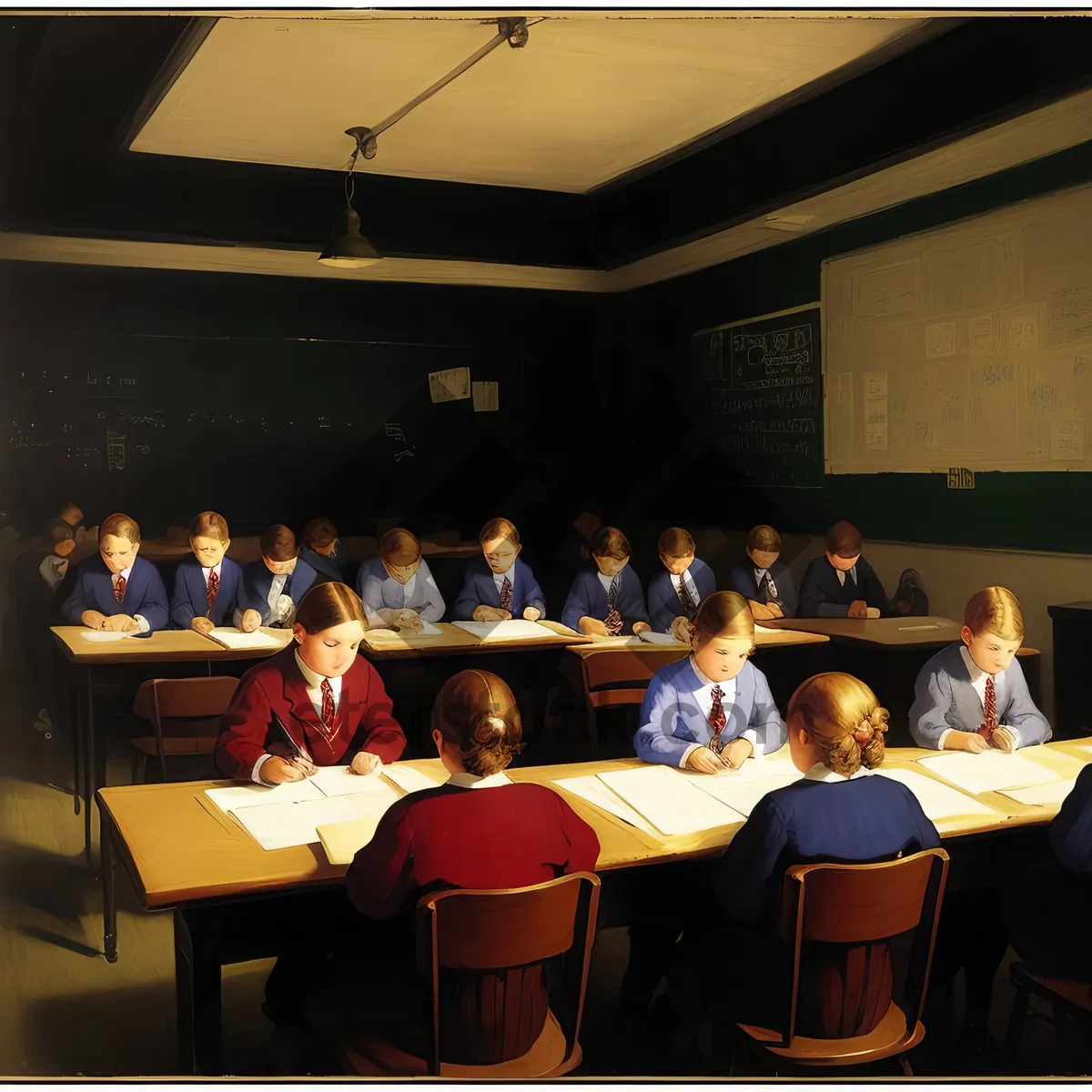 Picture of Professional Business Meeting in Classroom Setting