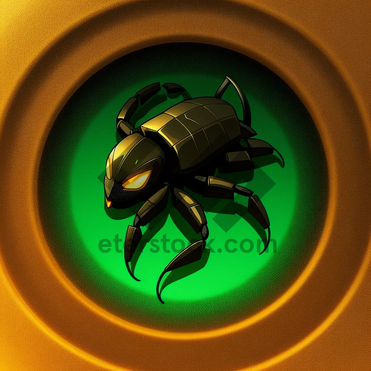 Picture of Modern Round Glass Window Button Icon