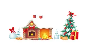 Winter Celebration House Card with Snowman and Tree