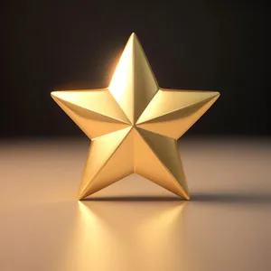 Shimmering Star Symbol: Five-Spot Icon Design