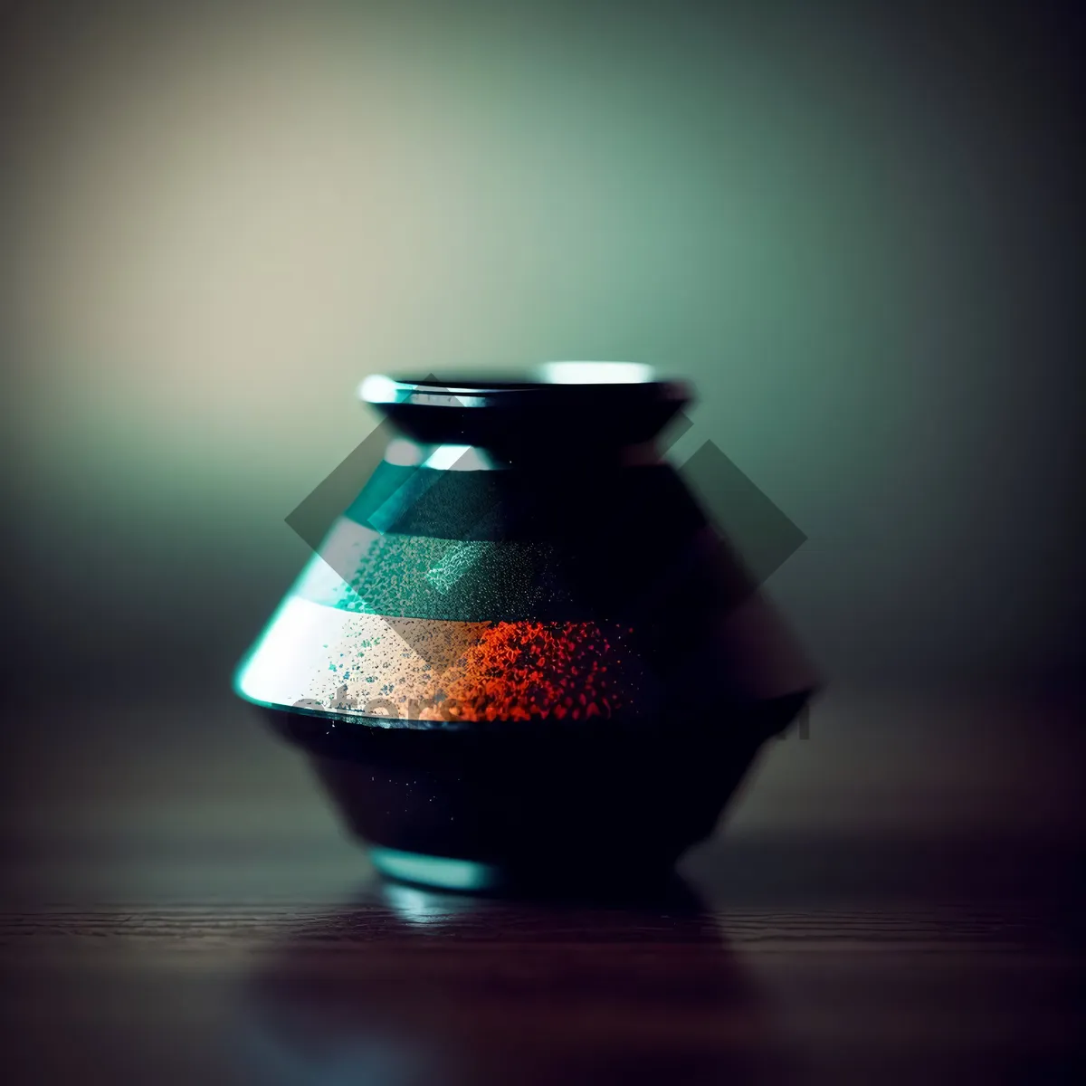 Picture of Ceramic Tea Cup with Hot Liquid in Vessel