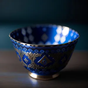 Elegant porcelain tea cup on saucer.