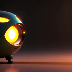 Colorful Spotlight Design on Glass Lamp