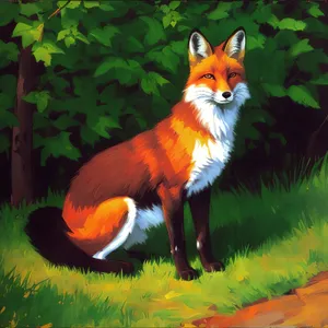 Furry Feline Fox with Captivating Eyes