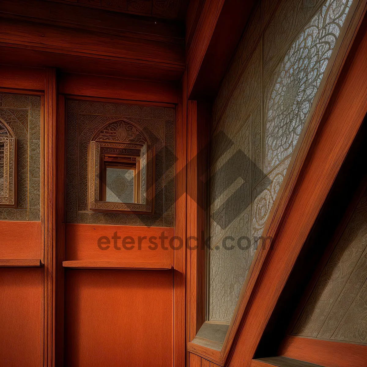 Picture of Old Church Doorway With Historic Architecture