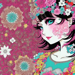 Floral Retro Pattern Wallpaper - Artistic Decorative Design